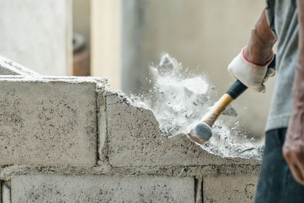 Block Wall Demolition in Waynesville